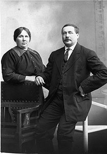 Klaara Suihkonen with husband Vili Markkanen